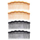  4 Pcs Teeth Hair Combs Girls Hairbows Goody Clips for Women Gems Accessory Miss