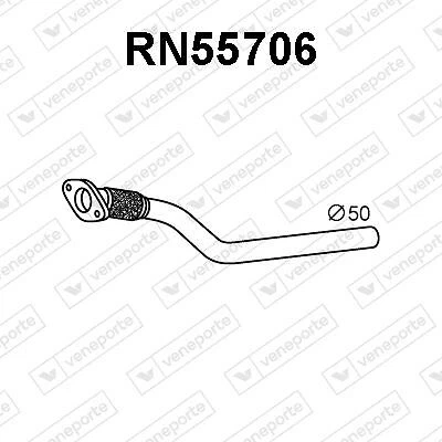 TUYAU D'éCHAPPEMENT RENAULT GRAND SCÉNIC II 1.9 DCI,MEGANE II 1.9 DCI - Photo 1/2