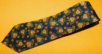 CORBATA FLORAL DE SEDA/LANA MULTICOLOR HECHA EN INGLATERRA TIENDA HOMBRE HARRODS. Foto 1 de 3