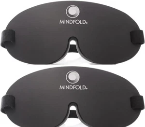 NUEVO MindFold Pack de 2 Mascarillas Sueño Relajación Curar Dolores de Cabeza Ojos Paquete de 2 - Imagen 1 de 3