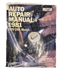 Motor Auto Repair Manual 1981 -for 1976-1981 Models- Hardcover Book DC - Bild 1 von 18