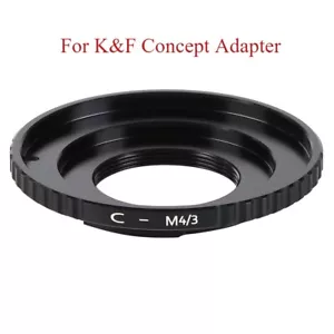 For C Mount Lens To Micro Four Thirds MFT M4/3 Camera Body K&F Concept Adapter - Picture 1 of 3