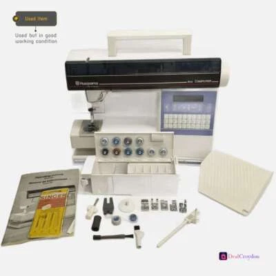 HUSQVARNA 400 COMPUTERNÄHMASCHINE + AUFSÄTZE + PEDAL + ABDECKUNG - Bild 1 von 4