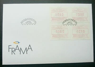 [SJ] Finland NORDJUNEX '91 1991 ATM (Frama Label stamp FDC) - Image 1 of 4