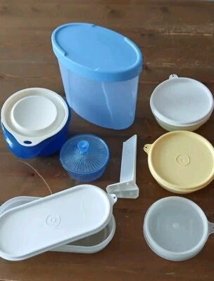 Tupperware Konvolut Schüsseln, Vorratsbehälter, Deckelsammler, gebraucht  - Bild 1 von 4