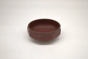 Elk Hollow Pottery Footed Brown Bowl Unique Beautiful 8” Diameter ACORN shape - Picture 1 of 7