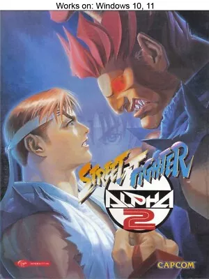 Street Fighter Alpha 2 PC Game 1998 Capcom Windows 10 11 - Image 1 of 2