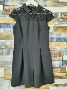 Mono Atmosphere Damas Negro Detalle Encaje Talla UK 10 - Imagen 1 de 8