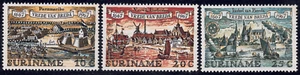 1967 Surinam SC# 349-351 - New Amsterdam, 1660 (New York City) - M-NH - Picture 1 of 2