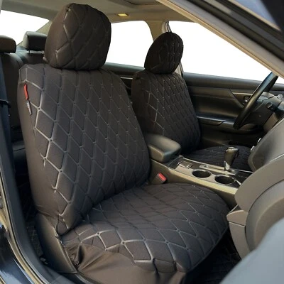 For Mercedes-Benz ML Series Car Front Seat Covers Luxury Black linen 2PCS - Image 1 of 4
