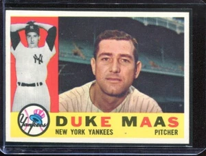1960   Topps  Baseball   # 421   Duke Maas    (EX-MT)  Excellent to Mint - Picture 1 of 2
