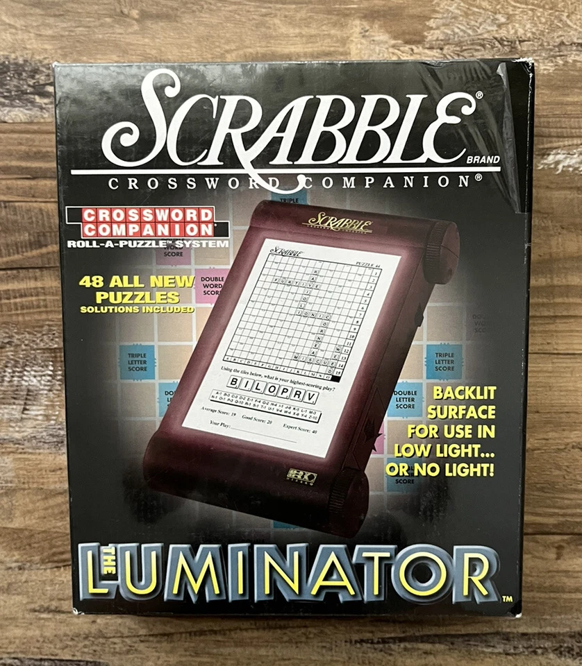 New In Box Scrabble Crossword Companion Roll-A-Puzzle System "The Luminator" - Image 1 of 2