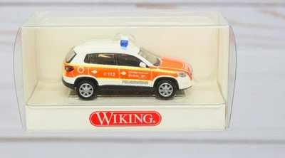 Wiking 0601 19 37, VW Tiguan Herborn Alemania Departamento de Bomberos Voluntarios, Escala HO Foto 1 de 2