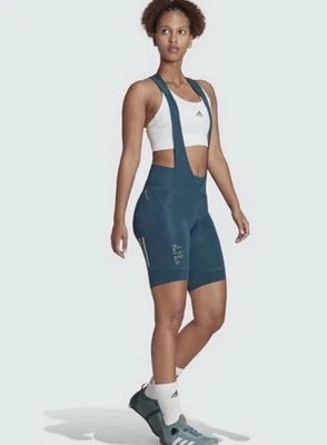 adidas Women’s SMALL PARLEY BIB Cycling Shorts Bodysuit Reflective HM3159 NWT - Image 1 of 4