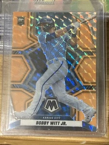 2022 Panini Mosaic Baseball Orange Reactive SP Bobby Witt Jr. RC Kansas City - Picture 1 of 6