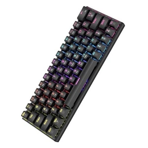Hot Swappable Wired Keyboard 61 Keys Red Switch RGB Backlit Detachable Cable - Afbeelding 1 van 29