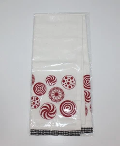 MacKenzie Childs Peppermint Embroidered Dish Towel - Picture 1 of 2