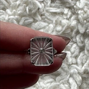Sterling Silver Antique Camphor Inspired Ring - Picture 1 of 6