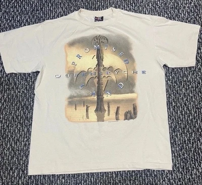 Vintage Rare Queensrÿche  1994 Tour Shirt Large Excellent Condition Beige 1990s - Image 1 of 4