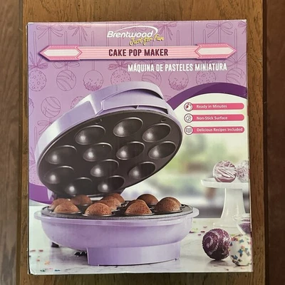 Brentwood Cake Pop Maker Antiadherente Púrpura NUEVO Foto 1 de 4