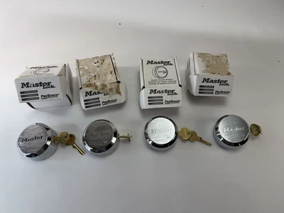 Lot of (4) NIB Master Lock ProSeries 2-7/8In Hidden Shackle Keyed Alike Padlocks - Image 1 of 4