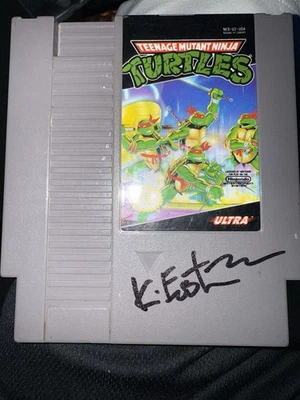 Teenage Mutant Ninja Turtles (Nintendo NES, 1989) TMNT Signed Kevin Eastman Rare - Image 1 of 3