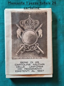 Militaria 24 Cartes Militaires Uniformes Des Régiments 1897 / 1 Pièce Manquante - Picture 1 of 7