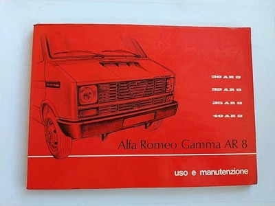 LIBRETTO USO E MANUTENZIONE ALFA ROMEO - GAMMA AR8 - 30AR8 - 35AR8 - 40AR8 - Immagine 1 di 4