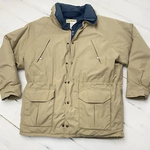 LL Bean Goose Down Gore-Tex Warden's Parka Outdoors Coat Men's Large Workwear - Picture 1 of 19