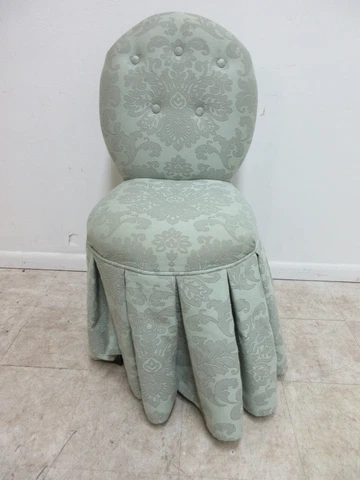 CENTURY Furniture French Boudoir Decorator Swivel Vanity Stool Seat Chair Cover