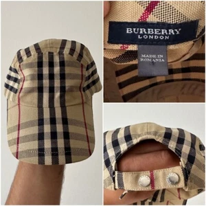 AUTHENTIC! RARE Burberry 5 panel Nova Check cap beige - Picture 1 of 11