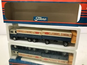 NACORAL SCANIA 140 V8 TRUCK+TRAILER DIJCO HOLLAND WERBE PROMO -1:50- FAIR IN BOX - Picture 1 of 12