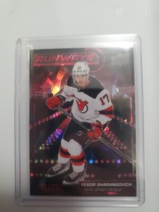 2022-23 UD Allure Runways Red Yegor Sharangovich /299 #RW-15 New Jersey Devils