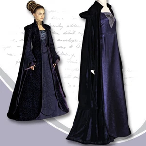 Cosplay Star Wars Queen Padmé Amidala Court Dress Gown Halloween Carnival Suits - Picture 1 of 12