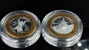 Limited Edition 10 Dollar Palms Tokens Halloween Edition Desdemona And Sorcelita - Picture 1 of 6
