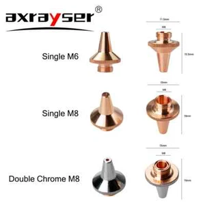 3D Laser Nozzles M8 M6 Single Double Layer for Raytools Fiber Cutting Machine - Picture 1 of 17