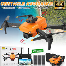 Obstacle Avoidance RC Drone Dual 4K FHD Camera GPS WiFi FPV Foldable Quadcopter