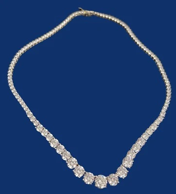 "Collar tenis Rachel Zoe circonita cúbica 17"" Los Ángeles Nueva York Nueva York" Foto 1 de 4