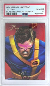 1994 Marvel Universe '94 Flair Mutant Genesis Cyclops PSA 10 GEM MINT - Picture 1 of 2