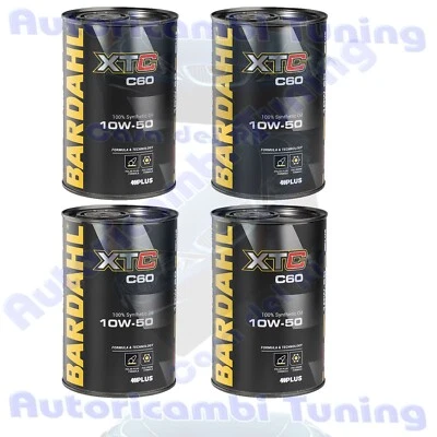 Huile Moteur Auto Bardahl XTC C60 10W50 Fullerene Sport Performance 4 Litres - Photo 1/4