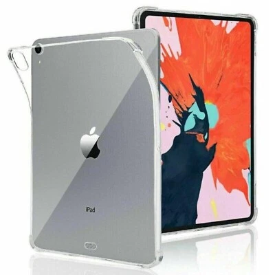 For iPad 7th 8th 9th 6th 5th Gen Pro 11" M4 Case Slim TPU Silicone Clear Cover - Image 1 of 4