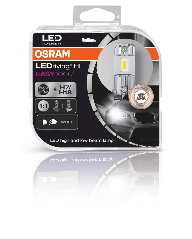 Osram 64210DWESY-HCB LED H7/H18 12V 16.2W PX26d/PY26d-1 Paar - Bild 1 von 4