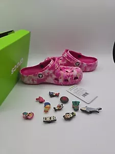 Zuecos sin cordones Crocs clásicos para mujer color blanqueador rosa caramelo, talla US M4/W6, UE... - Imagen 1 de 10