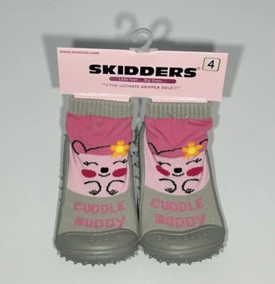 🍃SKIDDERS Baby Girl Slipper “Cuddle Buddy”- Size 4 (24 months) - Image 1 of 4