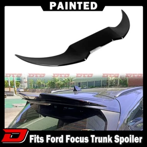 25 Fits Ford Focus MK4 Mk C519 ST Line Estate Wagon V Trunk Spoiler Paint Black - Picture 1 of 5