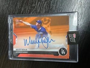 2021 Topps Now RTOD Opening Day Walker Buehler Auto Autograph Orange /5 Dodgers - Picture 1 of 3