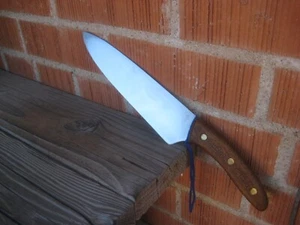 Cuchillo de Chef Vintage 8" Hoja CHICAGO CUTLERY AC 42 ** y Mango Curvo EE. UU. - Imagen 1 de 11