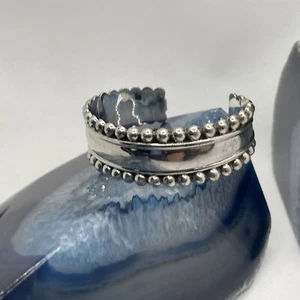 RARO Bellissimo Braccialetto MCM Firmato ATI Messico Argento Sterling PUNTO RIALZATO - Foto 1 di 10