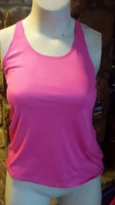 Womens Danskin Now Tank Performance Fashion Mesh-back Loose Fit PINK #WC23 - Picture 1 of 2