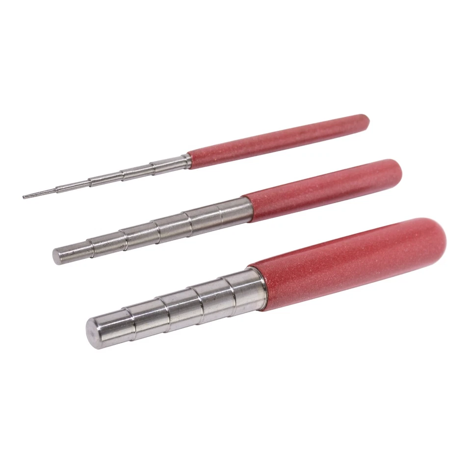 Juego de 3 mandriles escalonados para envolver alambre para hacer joyas herramienta de encordado de cuentas Foto 1 de 1